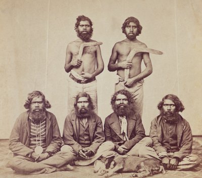 Aboriginal Men, c.1870 by Australian Photographer